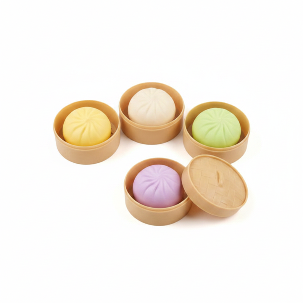 Mystery Steamed Bun Squishy Dumpling Stress Relief Toy — wholesale Fidgets & Sensory by the case