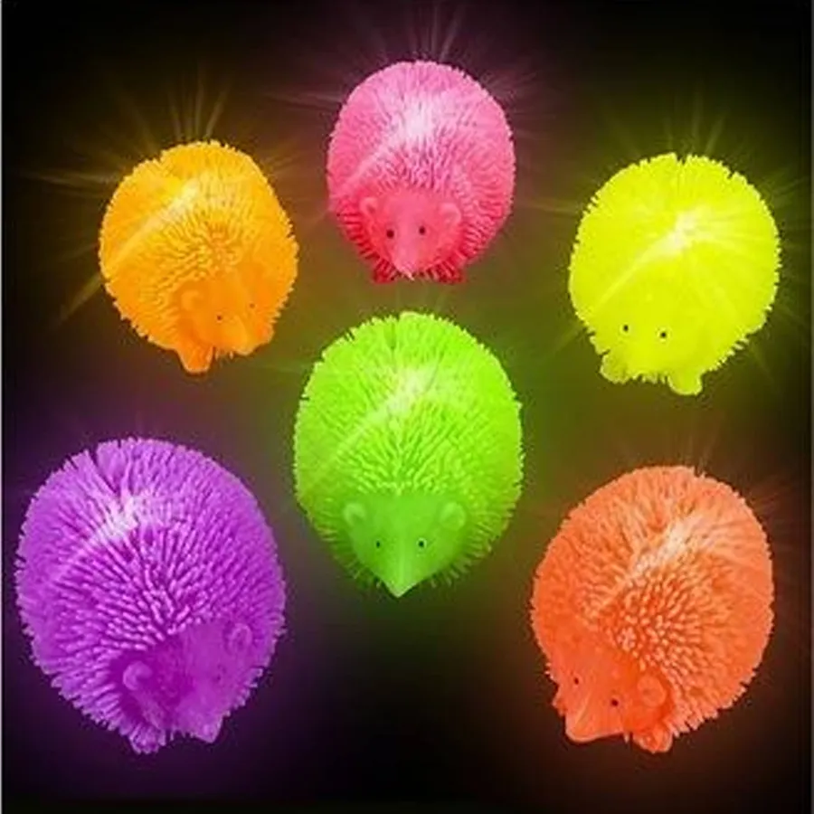 Sensory Toy Hedgehog Puffer Ball - Light-Up Squishy Fidget Stress Ball for Kids — wholesale Fidgets & Sensory by the case