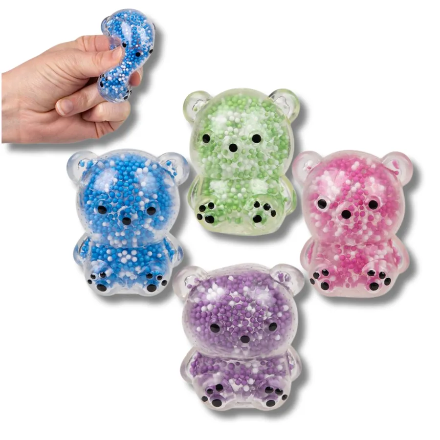 Cute Mini Squeezy Foam Bead Bear Kids Toy — wholesale Toys & Games by the case