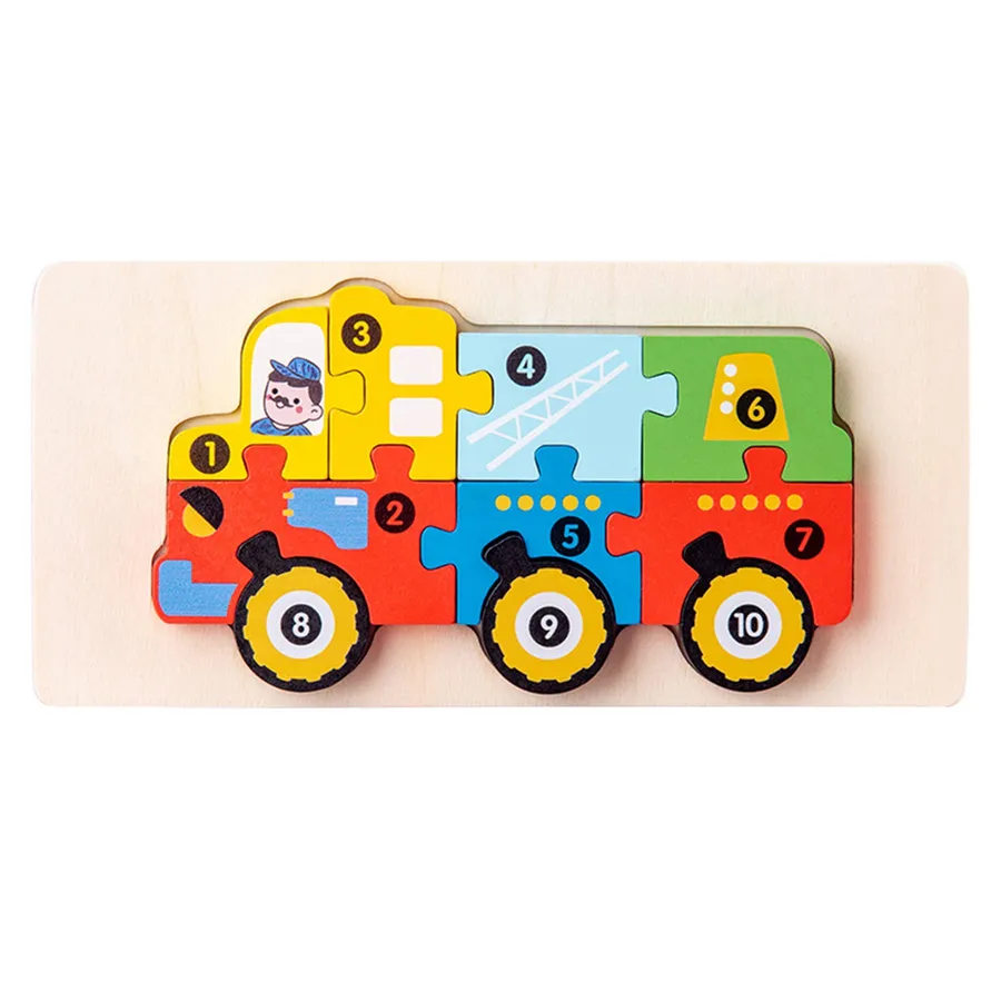 Transport Wooden Puzzle - Engaging Kids Toy - Assorted — wholesale Toys & Games by the case