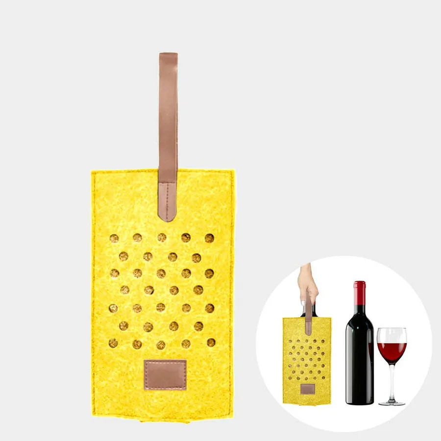 Eco-Friendly Felt Material Wine Gift Bag — wholesale Party & Gifts by the case