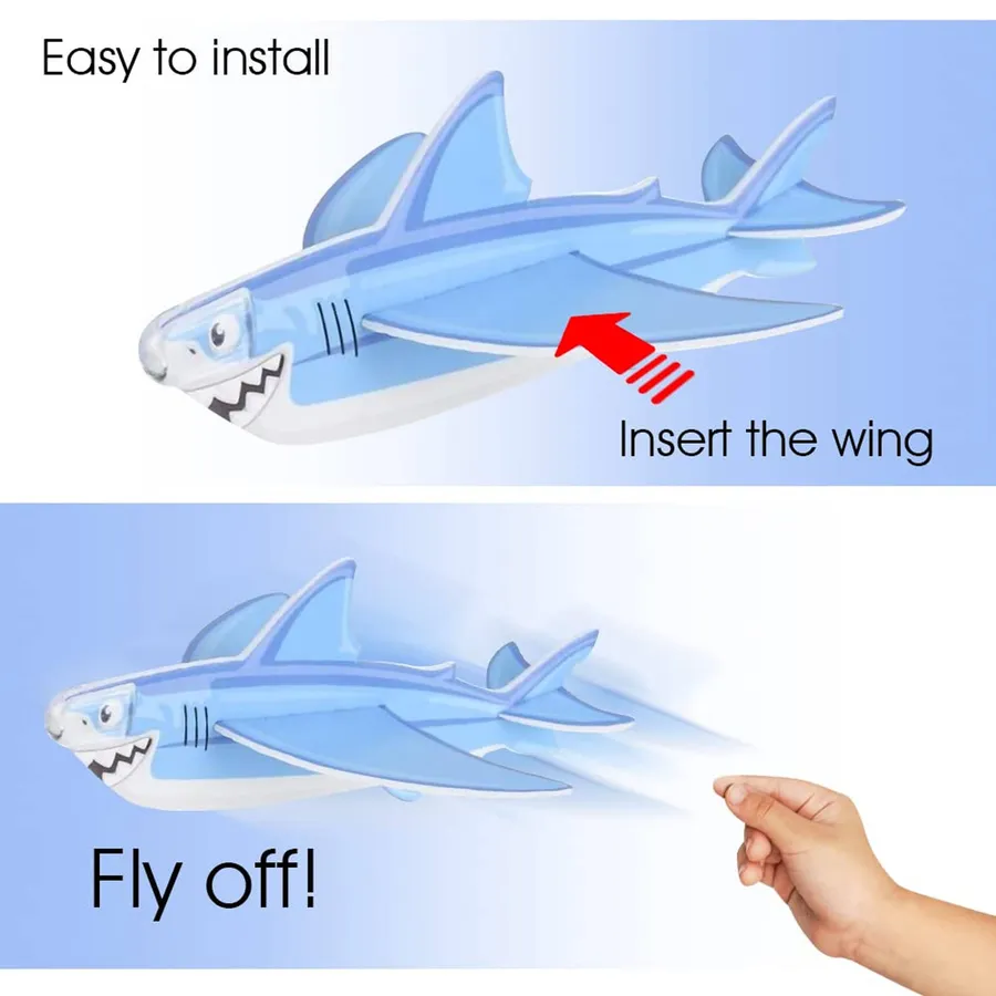Shark Glider Planes For Kids — wholesale Toys & Games by the case