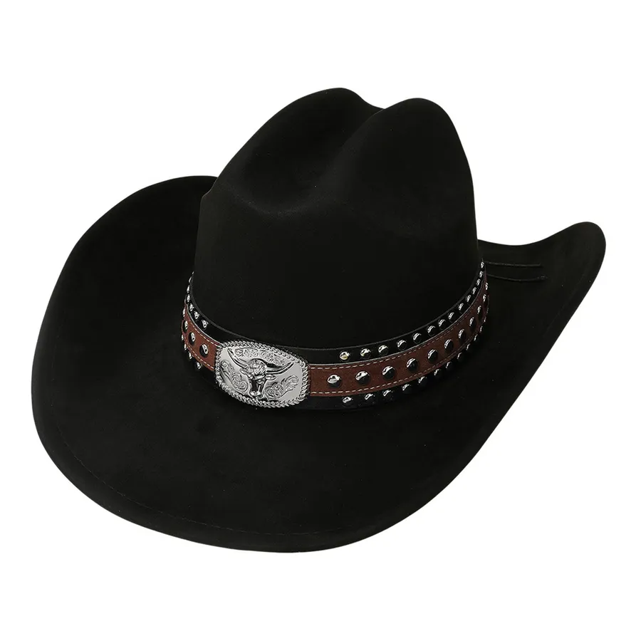 Western Buckle Band Cowboy Hat - Assorted — wholesale Apparel & Accessories by the case
