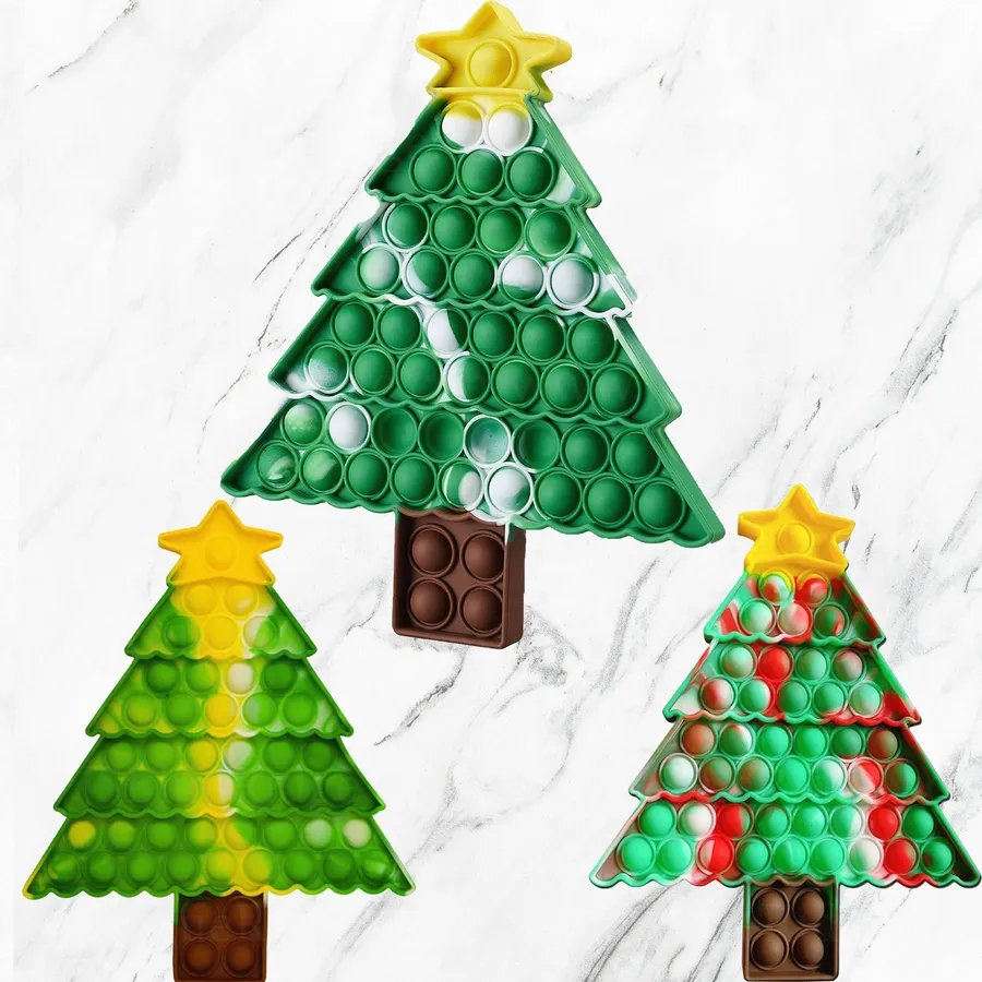 New Christmas Tree Pop It Fidget Kids & Toddlers Toys — wholesale Fidgets & Sensory by the case