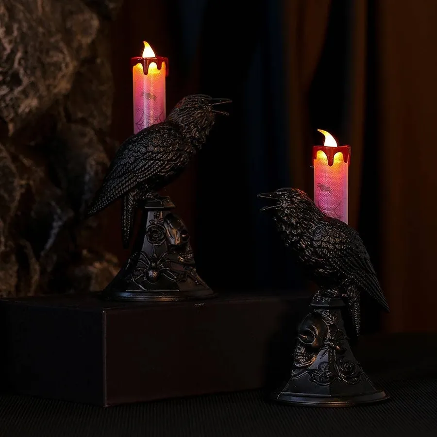 Black Crow LED Candle Statue – In Bulk Home Décor — wholesale Home & Décor by the case