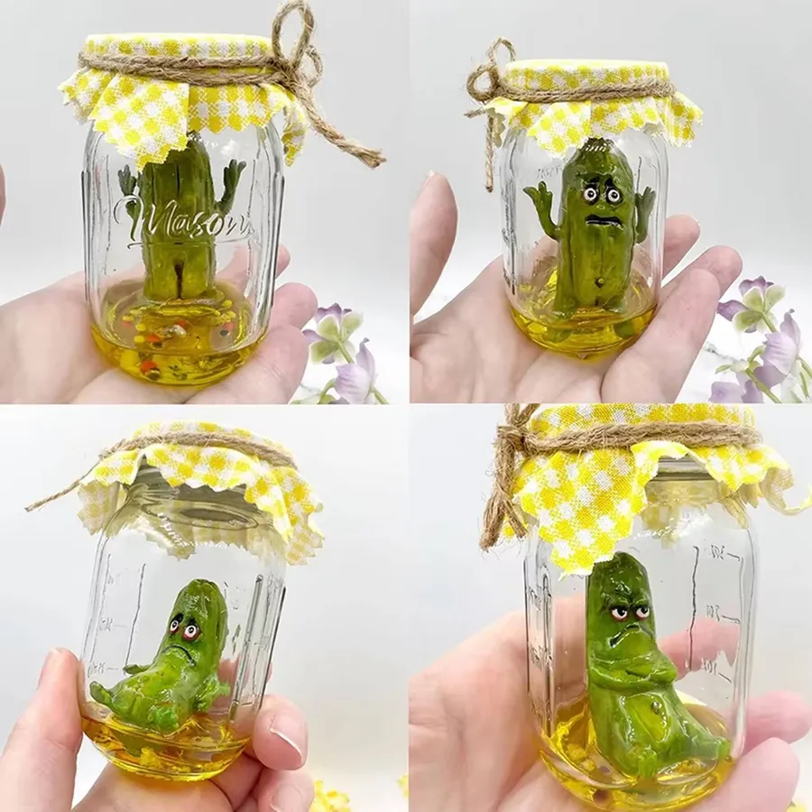 Creative Mini Pickle Jar For Home Décor Assorted — wholesale Home & Décor by the case