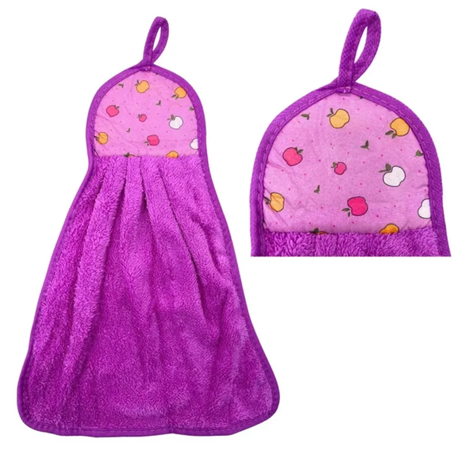 Cotton Tea Towel - Fruit Print Kitchen Towel with Hanging Loop, 10x14 — wholesale Kitchen & Drinkware by the case