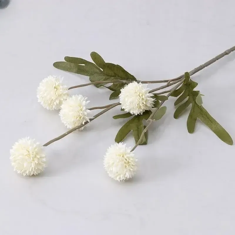 Mini Pom Pom Flower Stem – Faux Floral Decor — wholesale Home & Décor by the case