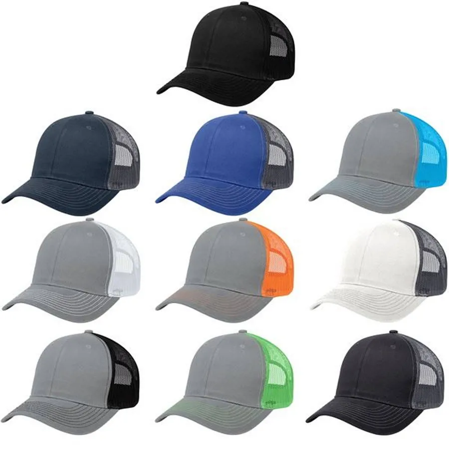 Cotton Twill Mesh Back Cap For Men's - Assorted — wholesale Apparel & Accessories by the case