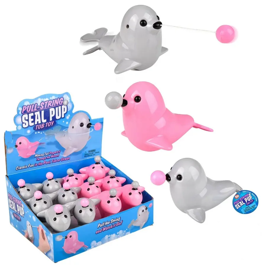 PullString Seal Pup Bath Toy In Bulk — wholesale Beauty & Personal Care by the case