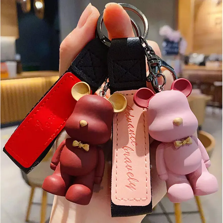 Cute Mini Bear Cartoon Backpacks Keychain- Assorted — wholesale Keychains & Charms by the case