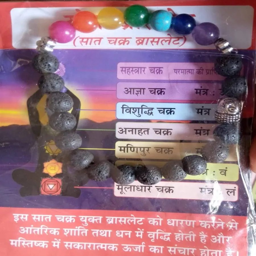 Wholesale 7 Chakra Lava Stones Bracelet with Buddha Head (Sold by 6PCS) — wholesale Apparel & Accessories by the case