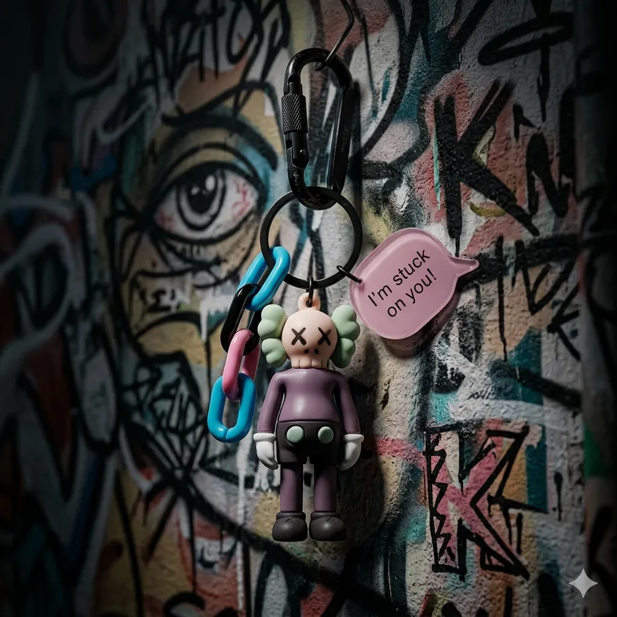 Street Style Figure Keychain Kawaii Hype Charm — wholesale Keychains & Charms by the case