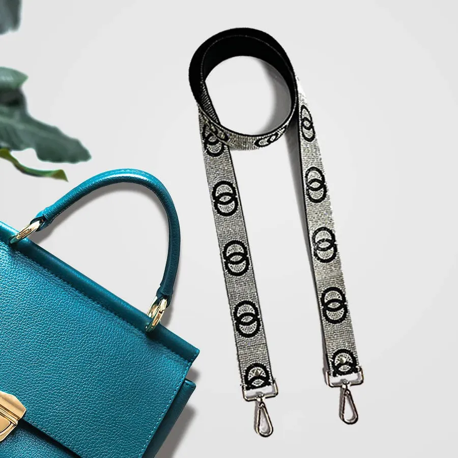 Glamorous and Trendy Double Open Circle Link Bling Bag Strap — wholesale Bags & Backpacks by the case