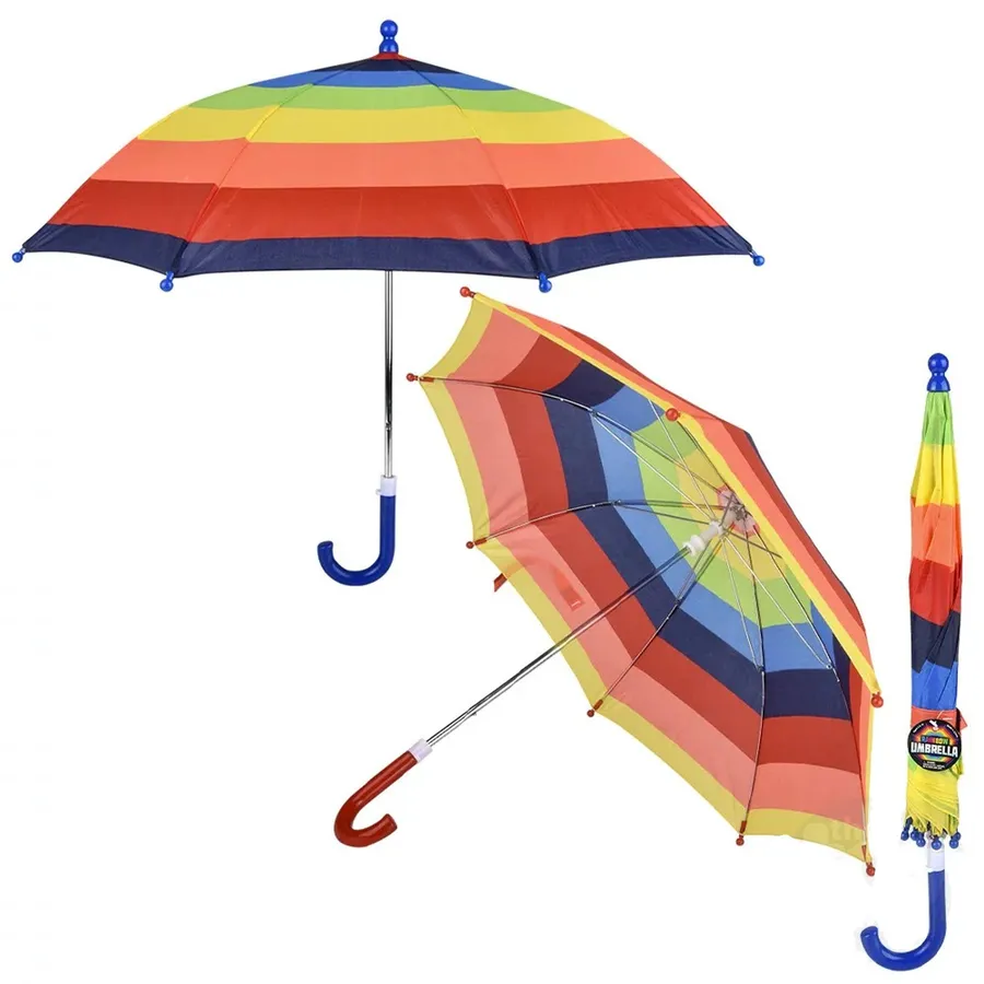 Easter Kids Rainbow Umbrella - Vibrant 28-inch Child Size — wholesale Seasonal & Holiday by the case