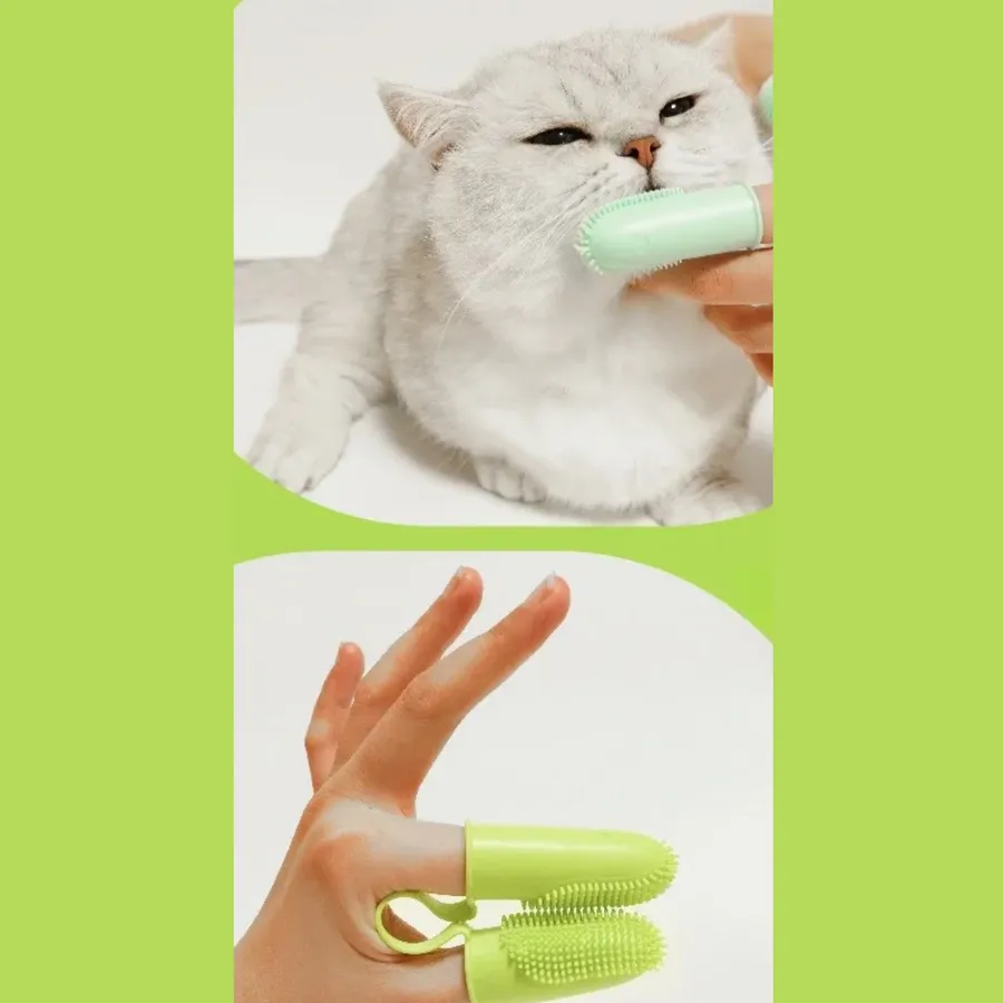 Silicone Dog Finger Toothbrush – Pet Dental Care Tool — wholesale Pet by the case