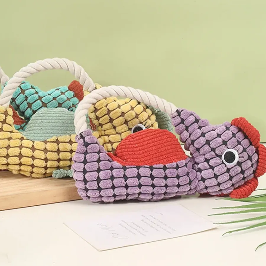 Assorted Squeaky Dog Plush Toy - Bite Resistant Fun — wholesale Plush & Squishies by the case