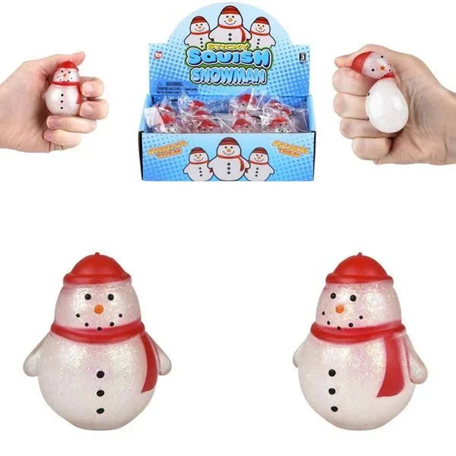 Sticky Snowman Squishy Fidget Toy — wholesale Fidgets & Sensory by the case