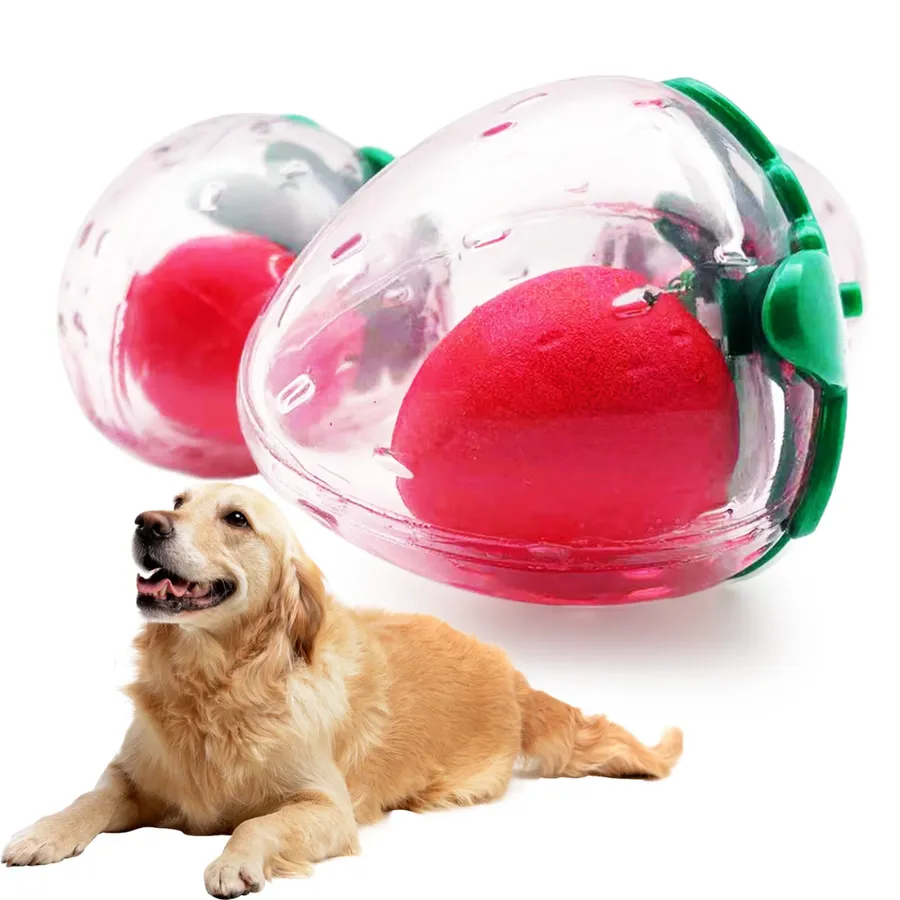 Squeaky Rubber Strawberry Toy for Small & Medium Dogs — wholesale Kitchen & Drinkware by the case