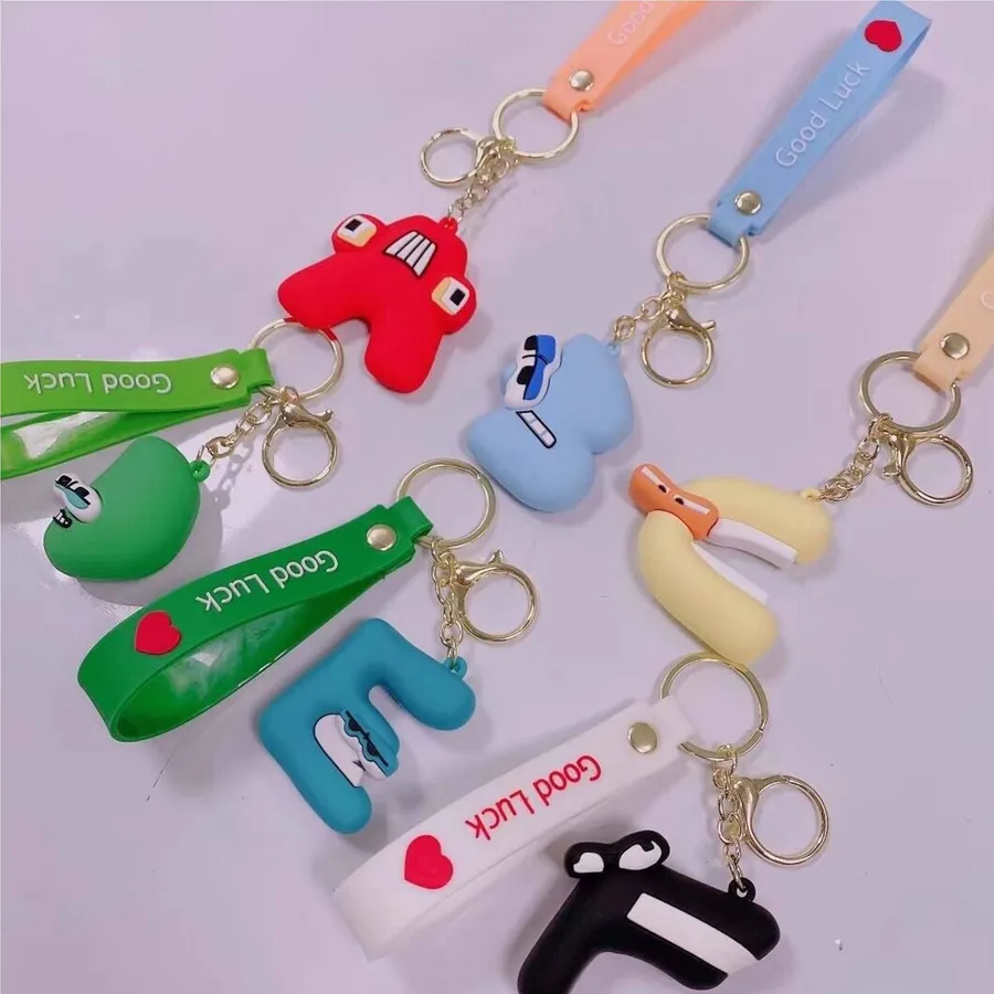 Wholesale Keychain 26 Alphabet Mix Backpack Charm - Personalize Your Style Sold By Dozen — wholesale Keychains & Charms by the case