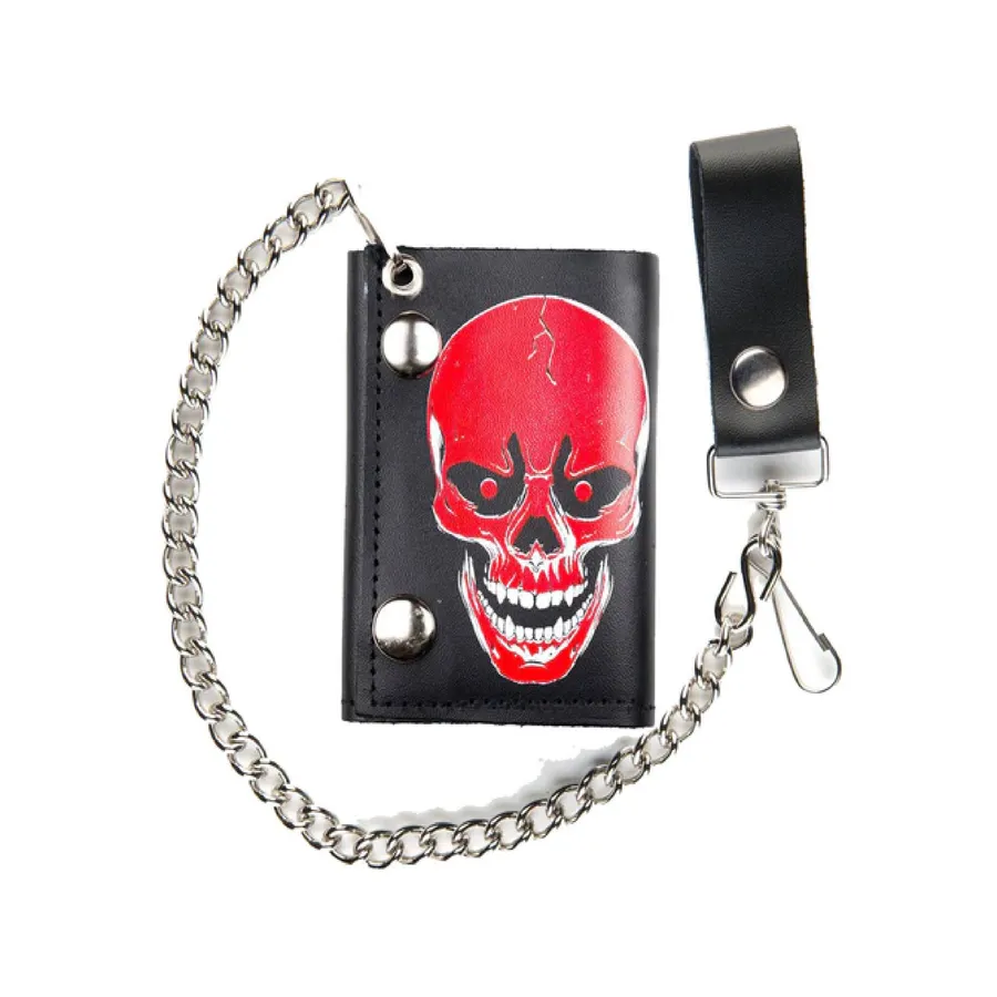 Leather TriFold Wallet with Chain In Bulk — wholesale Bags & Backpacks by the case