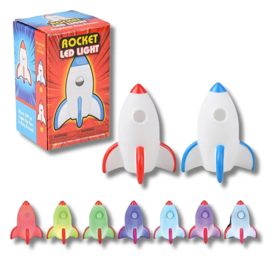 Rocket LED Light Up Lamp For Home Décor - Assorted — wholesale Home & Décor by the case