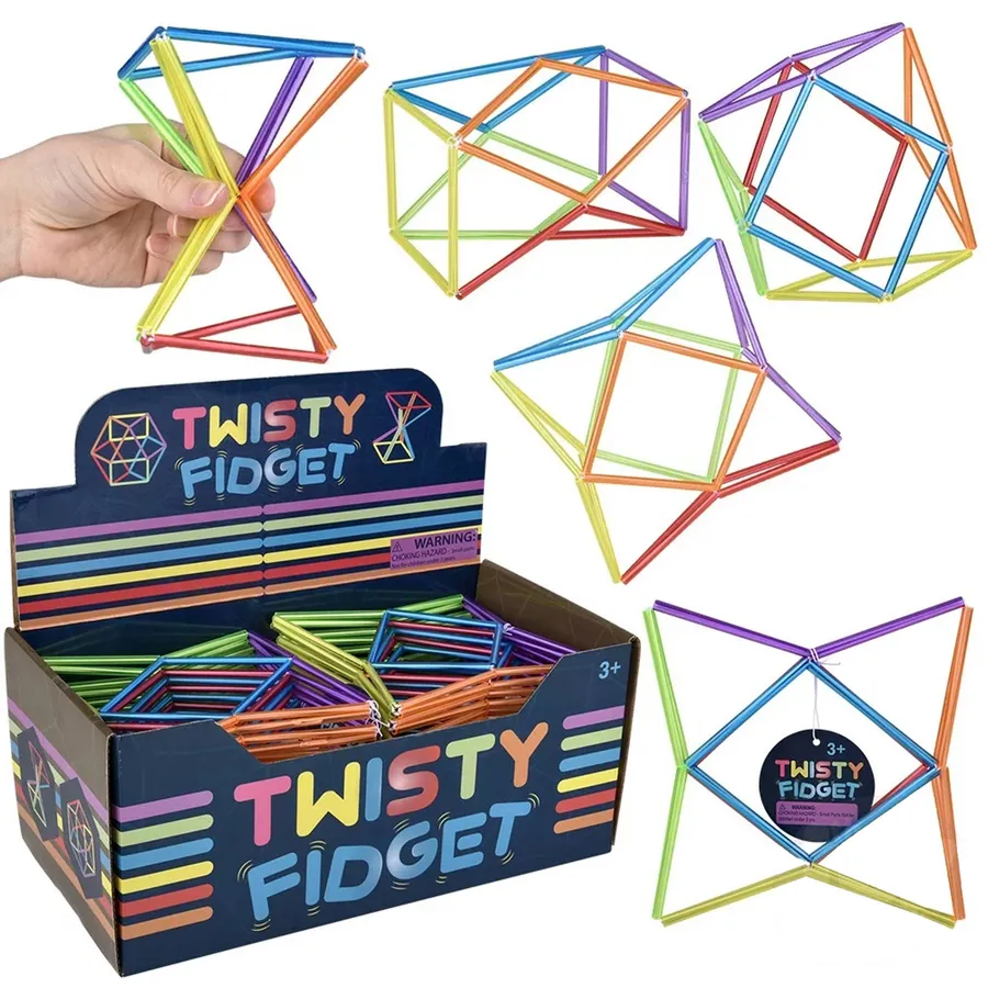 Trendy Twisty Educational Fidget Kids Play Toy- Assorted — wholesale Fidgets & Sensory by the case