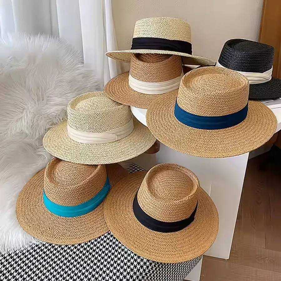 Straw Beach Summer Vintage Unisex Hat - Assorted — wholesale Apparel & Accessories by the case