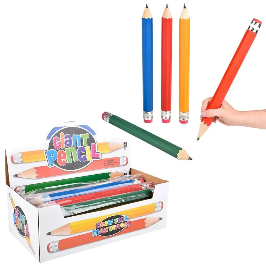 Giant Write And Erase Pencil For Kids — wholesale Stationery & Office by the case