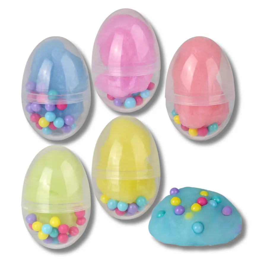 Crunchy Clay Slime Egg Toy For Kids - Assorted — wholesale Fidgets & Sensory by the case
