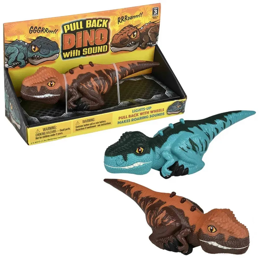 Dinosaur Pull Back Kids Toys With Sounds Christmas — wholesale Seasonal & Holiday by the case