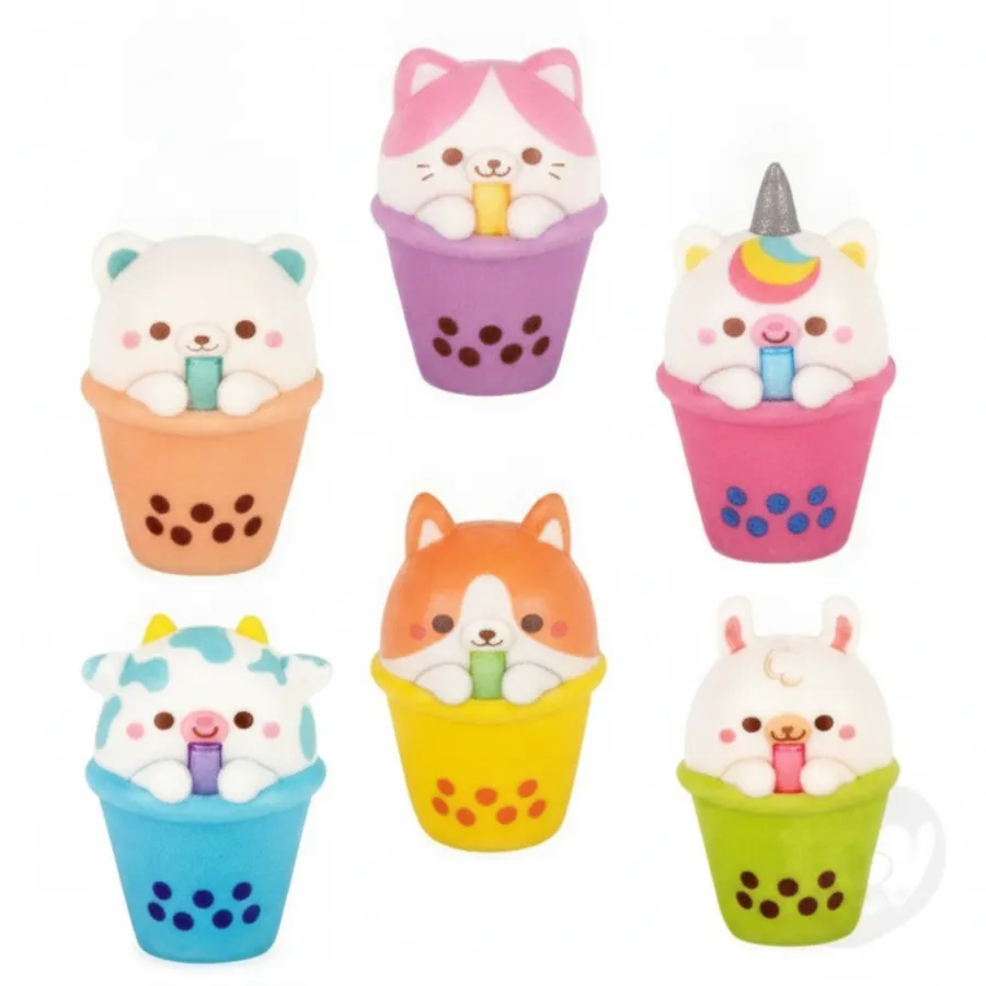 Micro Animal Bubble Tea Squishy Toy - Mini Boba Sensory Fidget for Stress Relief — wholesale Fidgets & Sensory by the case