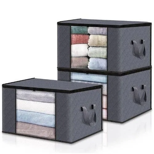 Clothes Storage Bags 3-Pack Clear Window | Home Organizer — wholesale More Wholesale Goods by the case