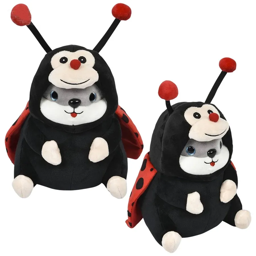Soft Plush Dressed Hamster Lady Bug Kids Toy — wholesale Plush & Squishies by the case