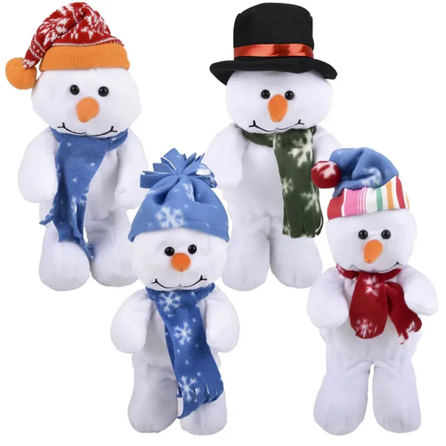 Soft Plush Snowman Kids Toys Back To School — wholesale Plush & Squishies by the case