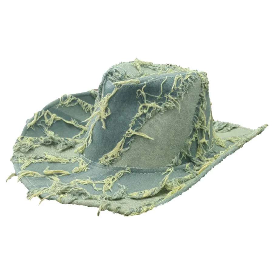 Denim Western Cowboy Hat - Holiday Accessories — wholesale Seasonal & Holiday by the case
