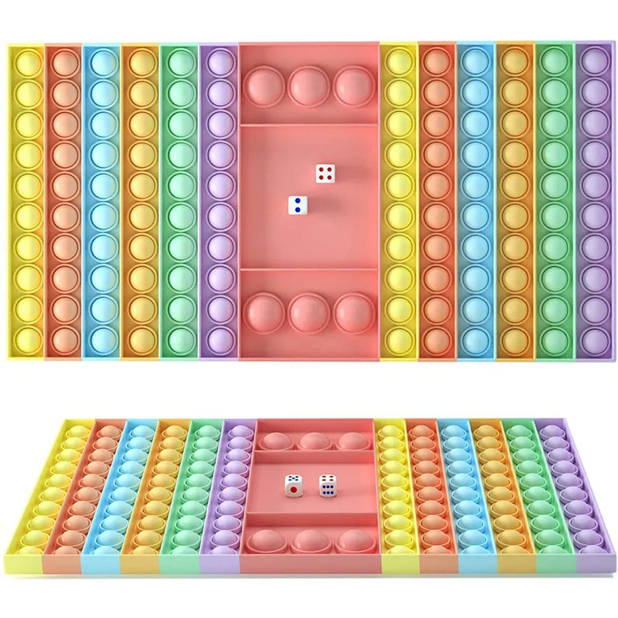 Fidget Sensory Toy Chess Board Game with Popper Pieces, Bulk Pack — wholesale Fidgets & Sensory by the case