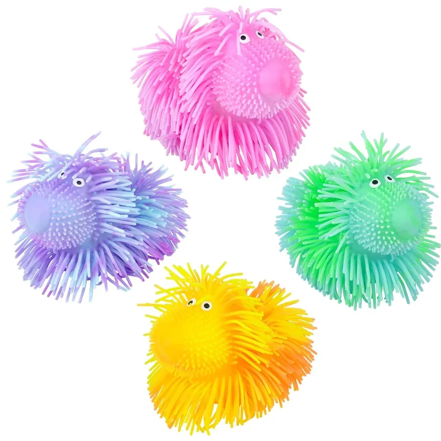 Light Up Puffer Dog Kids Toy - Assorted — wholesale Pet by the case