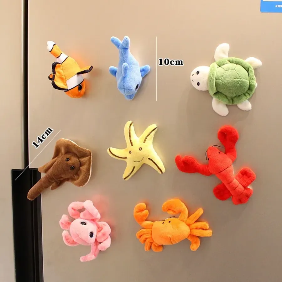 Easter Ocean Animal Magnetic Plush Doll Refrigerator Sticker — wholesale Plush & Squishies by the case