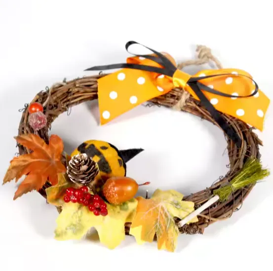 Doll and Artificial Maple Leaves - Decor In Bulk — wholesale Home & Décor by the case