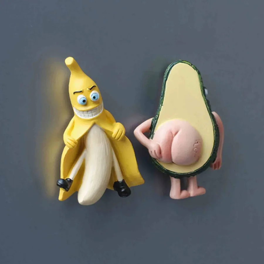 Refrigerator Magnet Banana Avocado Sticker Home Décor — wholesale Stationery & Office by the case