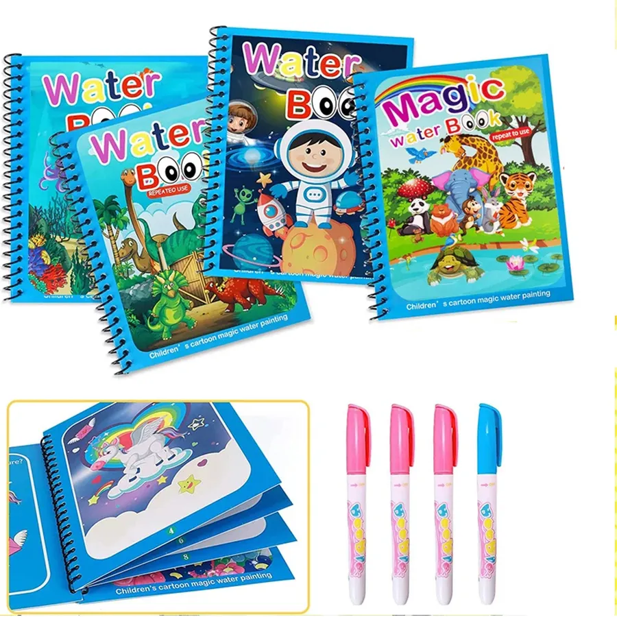 Water Coloring Reusable Books For Kids in Bulk — wholesale More Wholesale Goods by the case