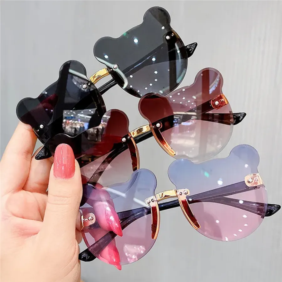Trendy Bear Shape Children Sunglasses - Assorted — wholesale Apparel & Accessories by the case