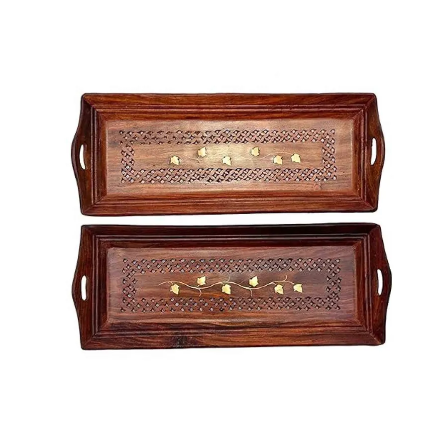 Wooden Serving Tray Set for Home Decore — wholesale Home & Décor by the case