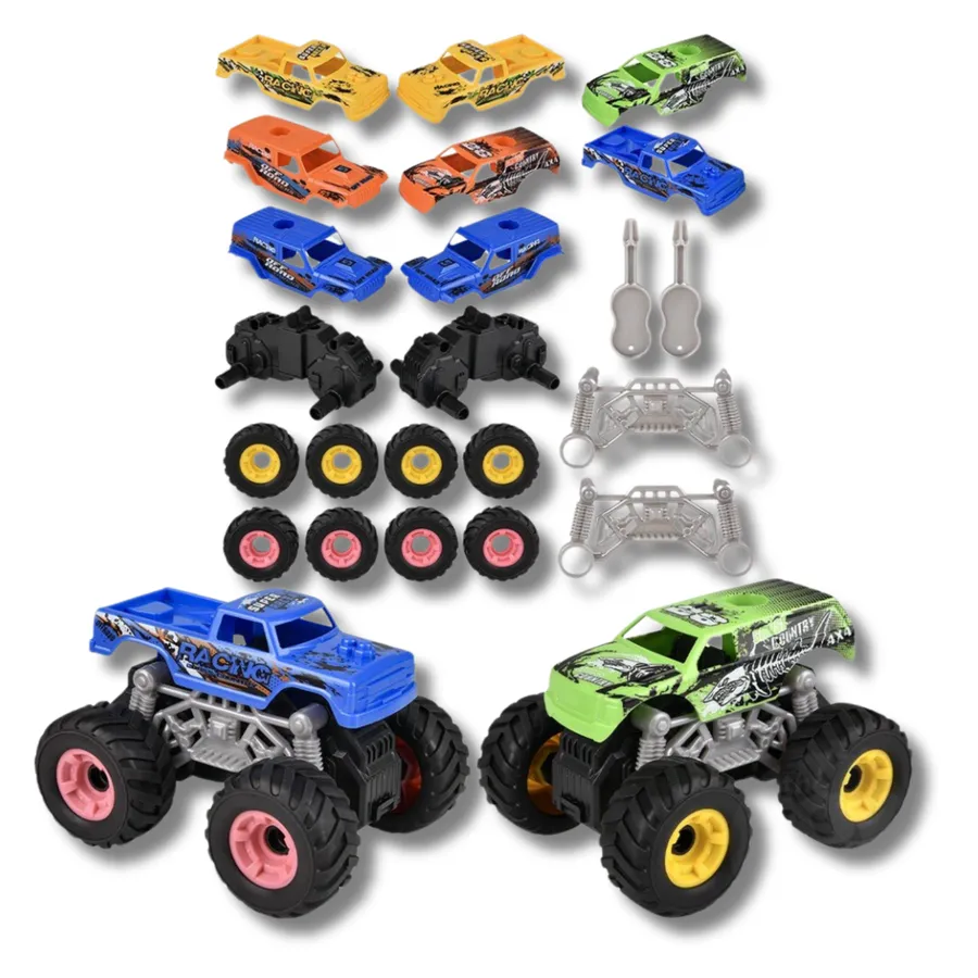 Holiday Build Your Own Off Road Friction Powered Truck Kit — wholesale Seasonal & Holiday by the case