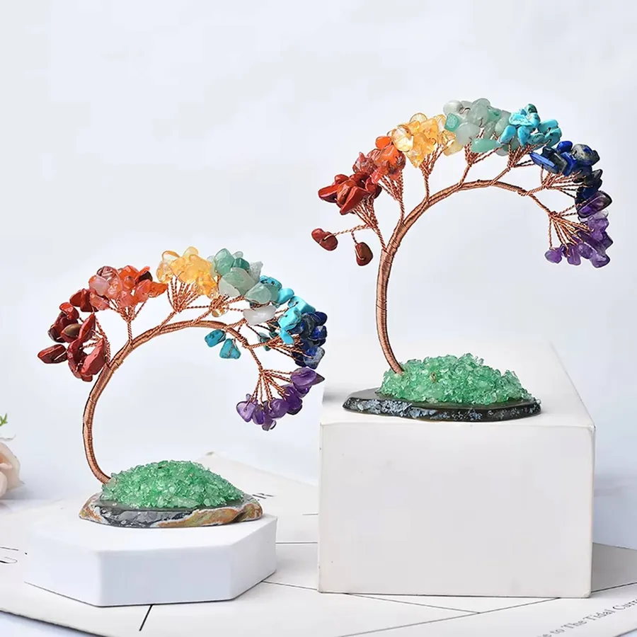 Natural Color Crystal Tree Ornaments For Home Décor — wholesale Home & Décor by the case