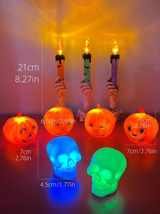 Pumpkin Lamp Skull - Luminous Toys - Halloween - Assorted — wholesale Seasonal & Holiday by the case