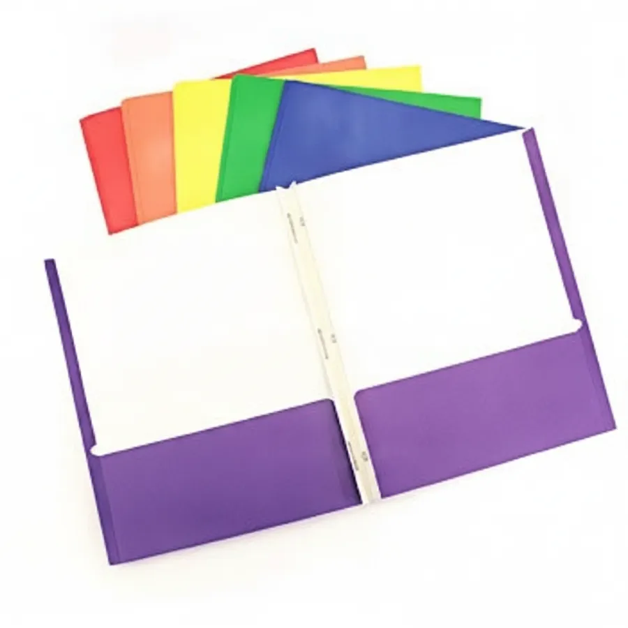 Two-Pocket Folders with Prongs for Classroom, School Supplies and Office — wholesale Stationery & Office by the case