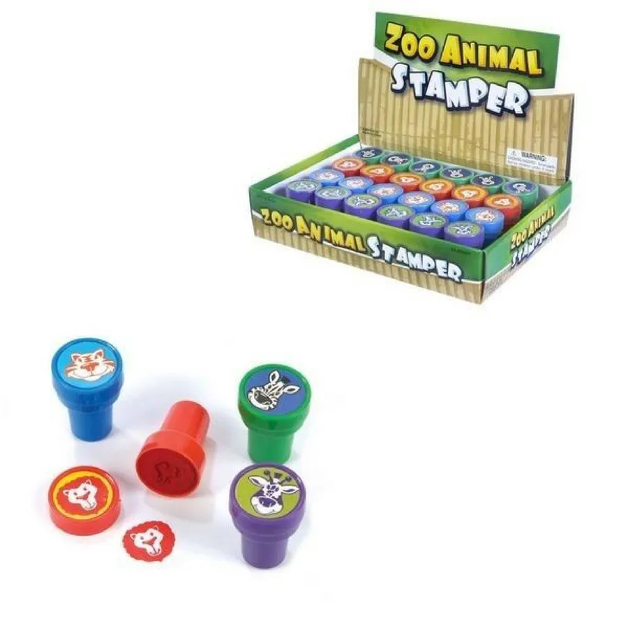 Zoo Animal Stamper Kids Toy In Bulk - Assorted — wholesale Toys & Games by the case