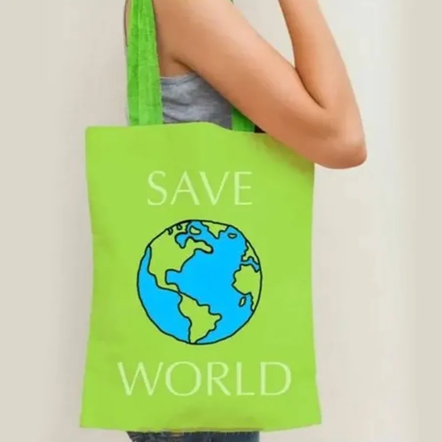 Cotton Reusable Printed Shopping Canvas Tote Bags- Assorted — wholesale Bags & Backpacks by the case